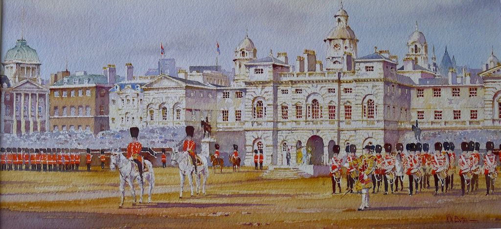 Trooping the Colour at Horse Guards , London
